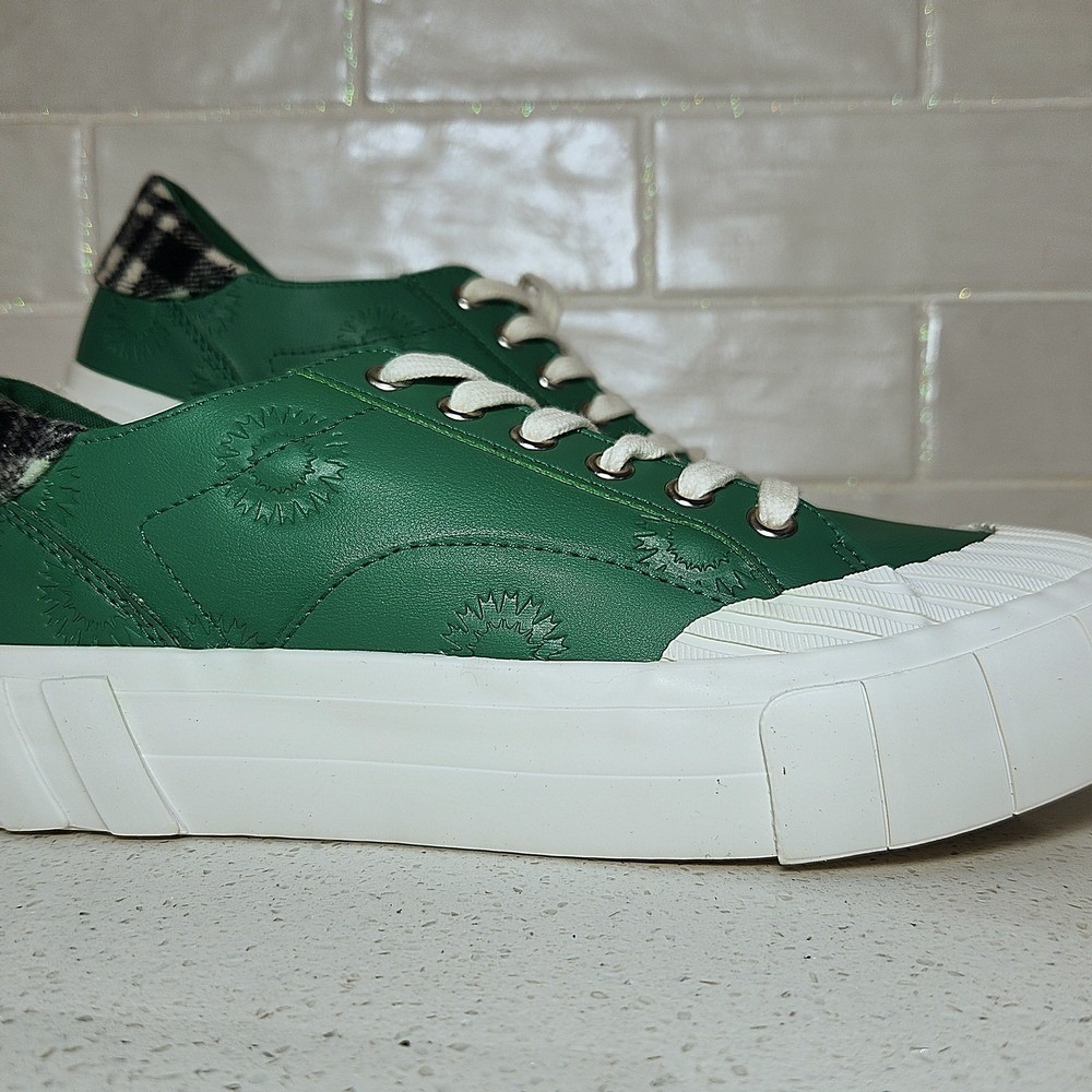 New Women's Desigual Leather Geometric Street Galactic Laced-up Sneakers, Size 8 - Picture 2 of 6